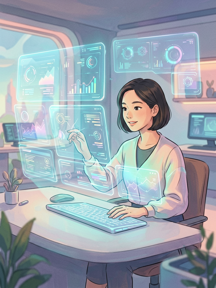 AI comic creation scene, creat