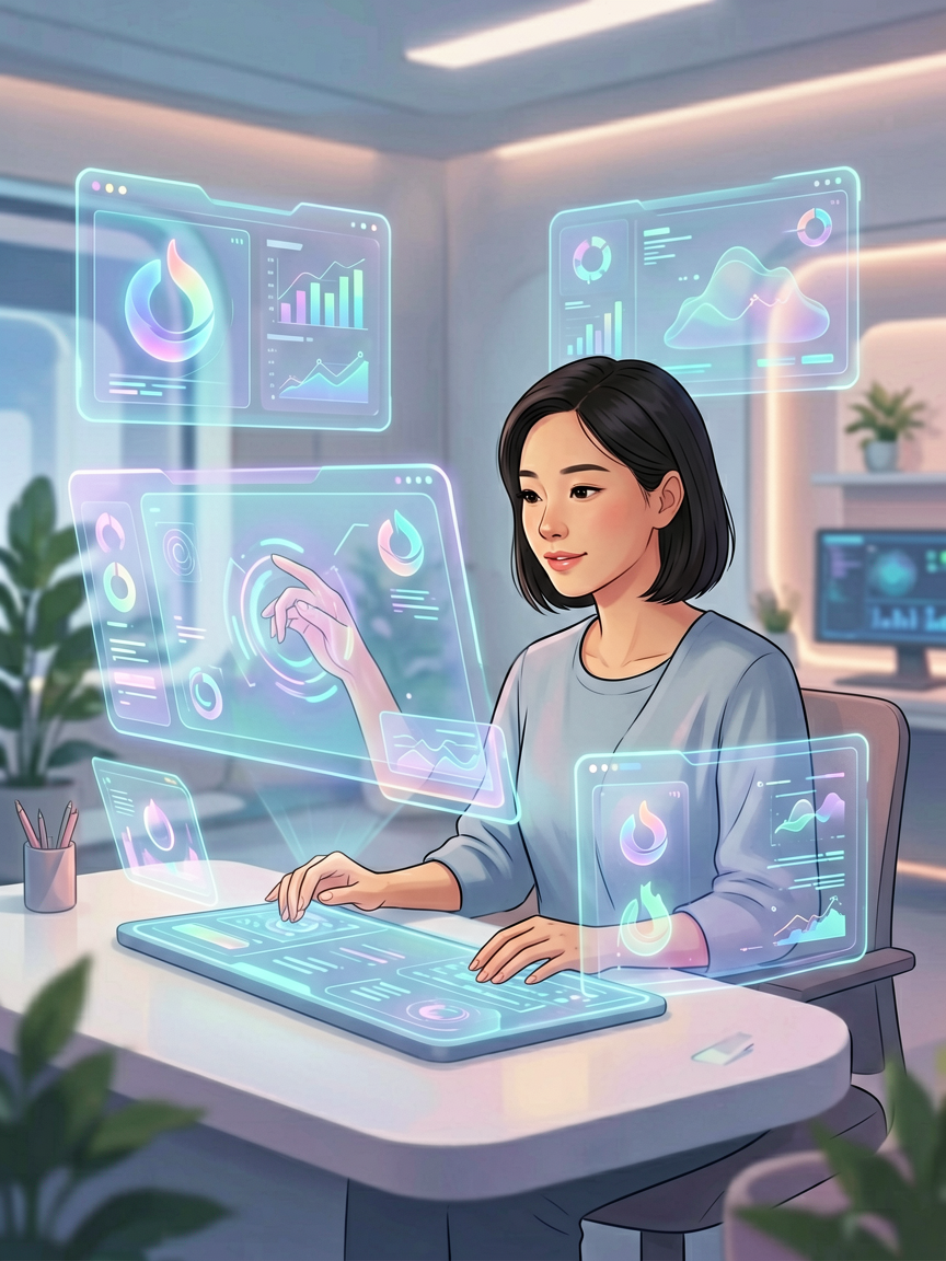 AI comic creation scene, creat