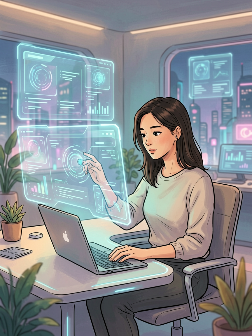 AI comic creation scene, creat