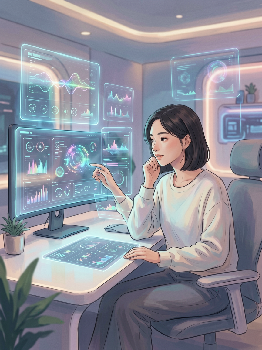 AI comic creation scene, creat