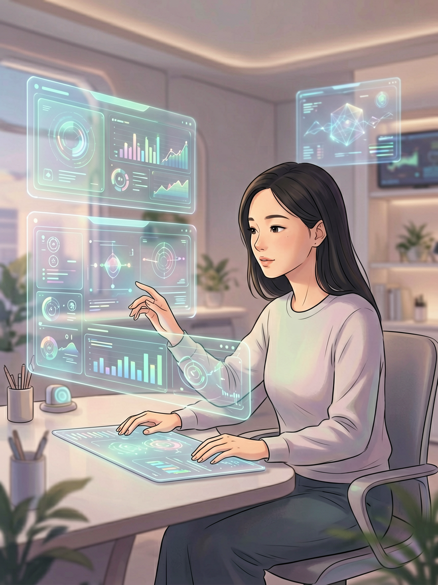 AI comic creation scene, creat