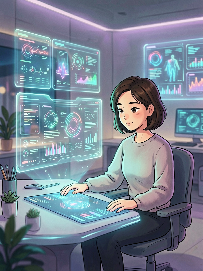 AI comic creation scene, creat