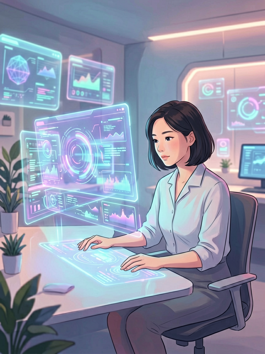 AI comic creation scene, creat