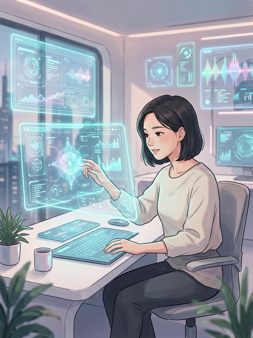 AI comic creation scene, creat