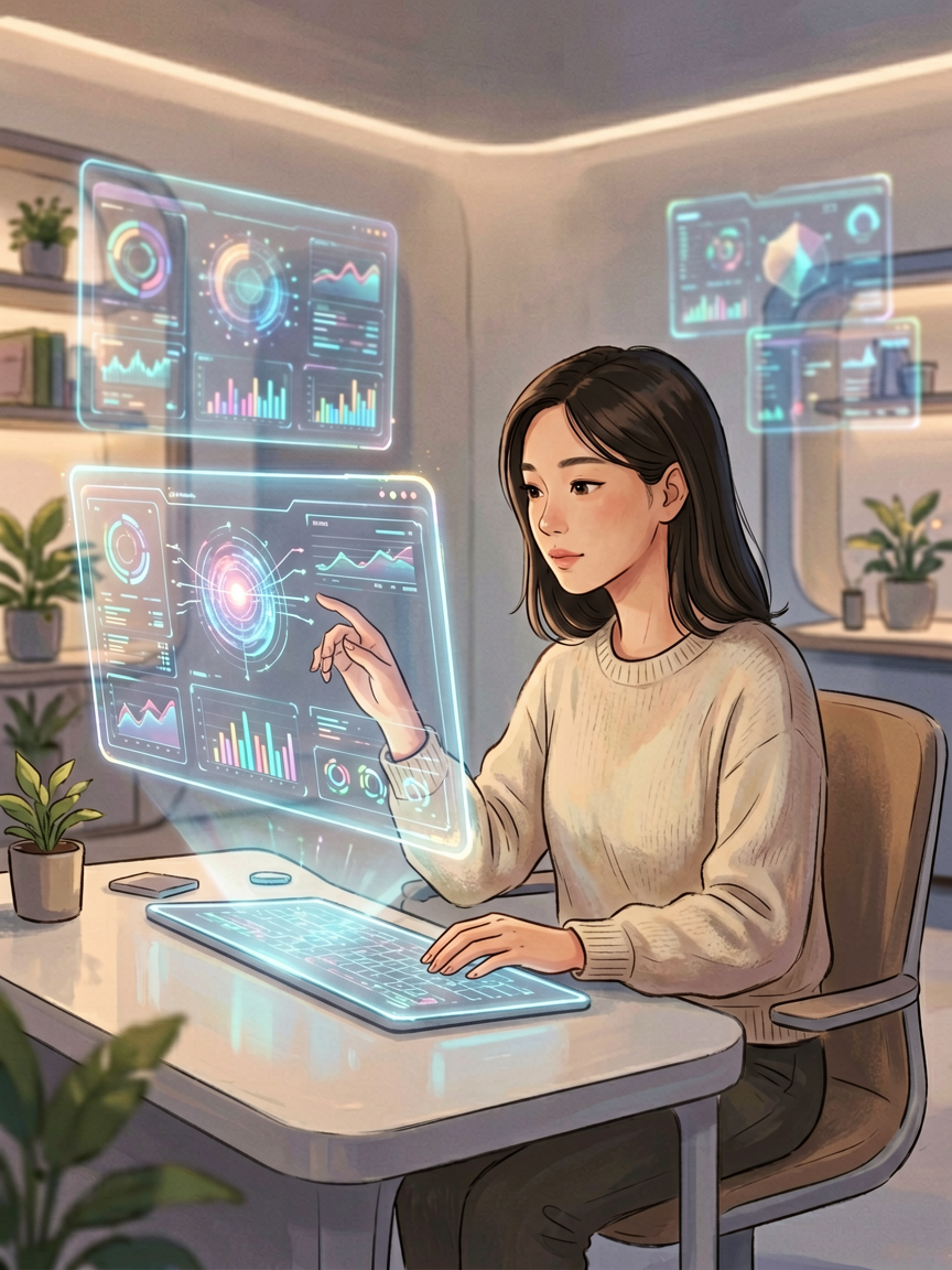 AI comic creation scene, creat