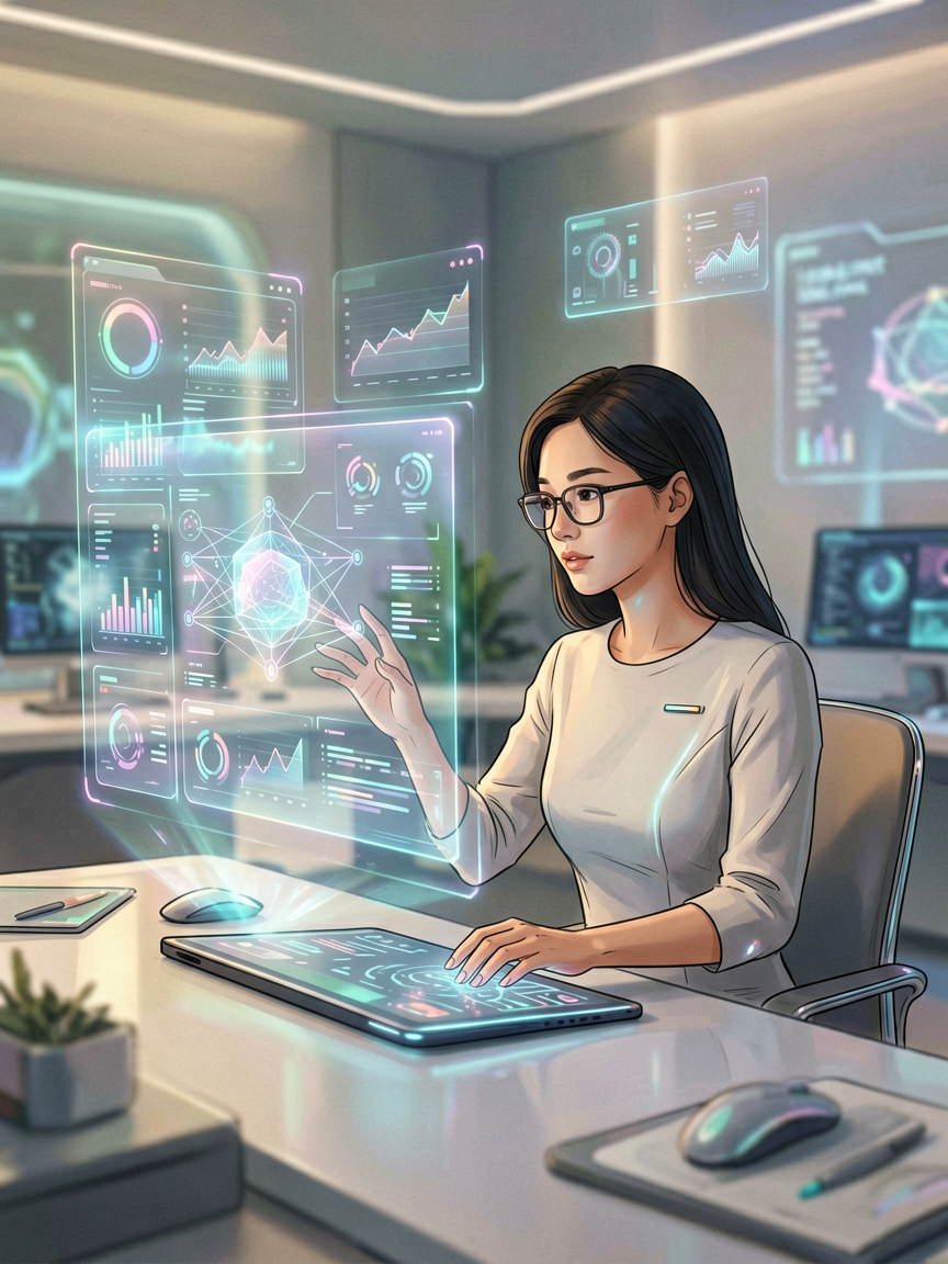 AI comic creation scene, creat